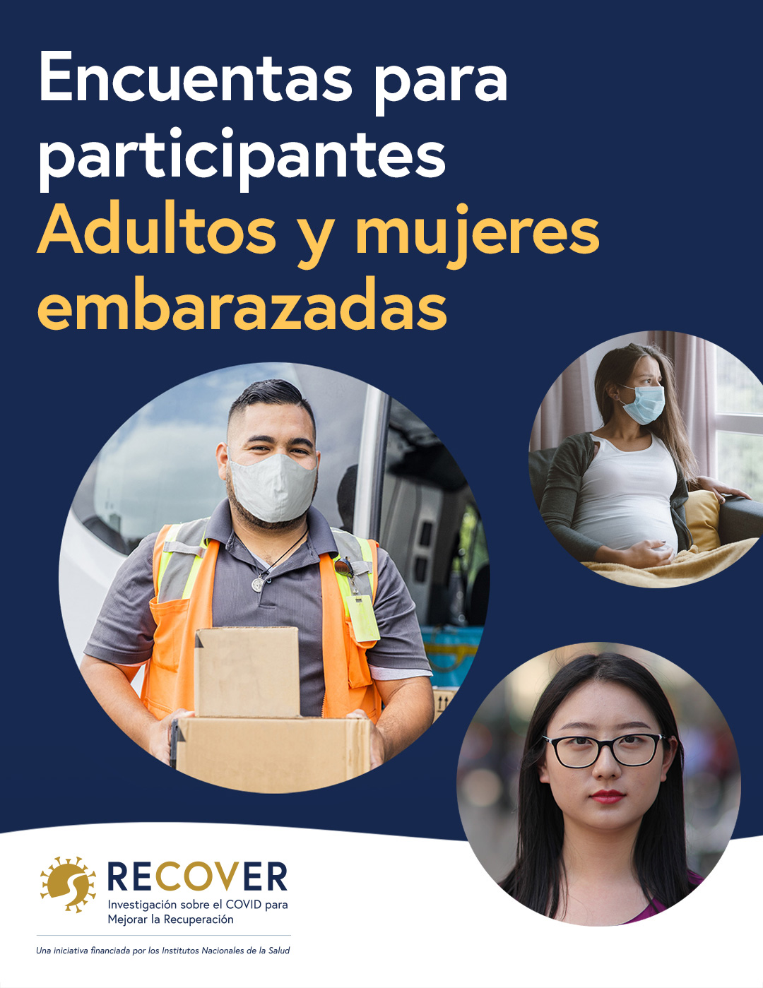 Encuestas para participantes adultos y mujeres embarazadas de la segunda fase