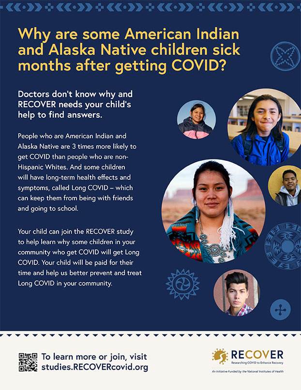 Pediatric Recruitment Flyers (2 Pages) for American Indian and Alaska Native (AI/AN) Communities